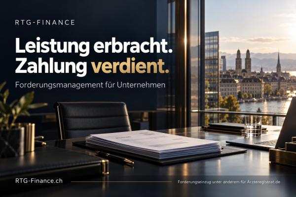 RTG-Finance.ch: Offene Forderungen gehören nicht auf die lange Bank