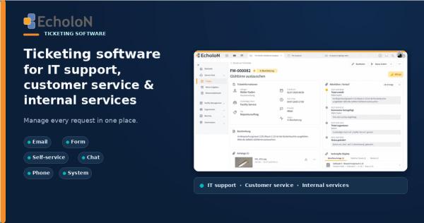 EcholoN Ticketsystem – Serviceanfragen zentral und effizient bearbeiten