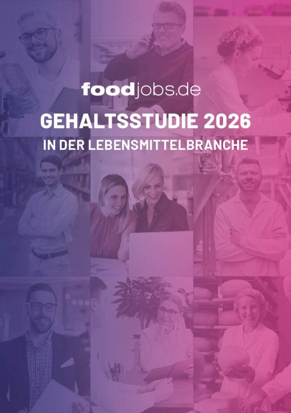 foodjobs Gehaltsstudie 2026: Fach- und Führungskräfte in der Lebensmittelbranche haben ein mittleres Brutto- Jahresgehalt von 62.000 &euro;