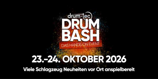 DRUM BASH 2026: drum-tec lädt die Schlagzeug-Community ein