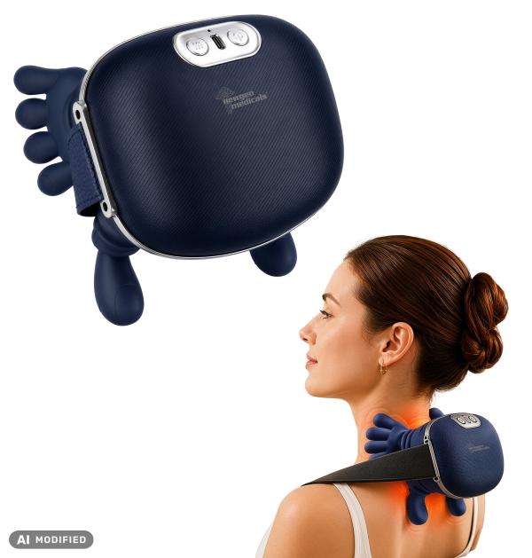 newgen medicals 4D-Nackenmassage-Gerät mit Akku