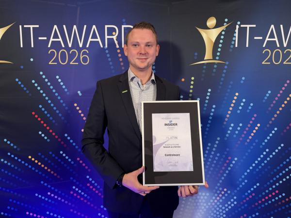 Controlware belegt ersten Platz mit Platin-Auszeichnung bei den IP-Insider Readers&rsquo; Choice Awards 2026