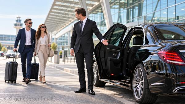 Renna Taxi nach der Landung am Stuttgarter Flughafen