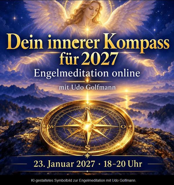 Udo Golfmann lädt zur Online-Engelmeditation für 2027 ein