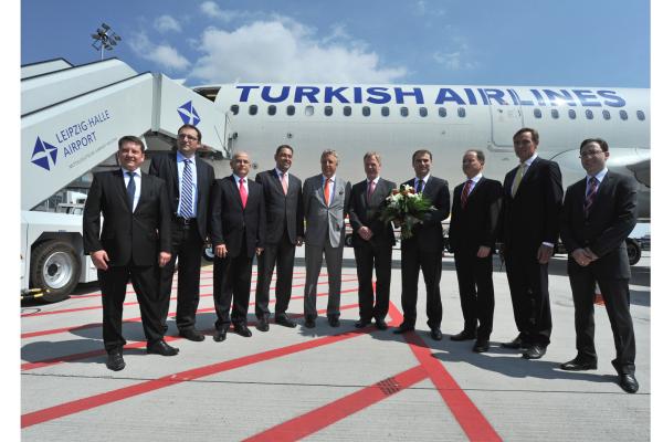 Leipzig/Halle Airport: Neue Linienverbindung der Turkish Airlines nach Istanbul feierlich eröffnet