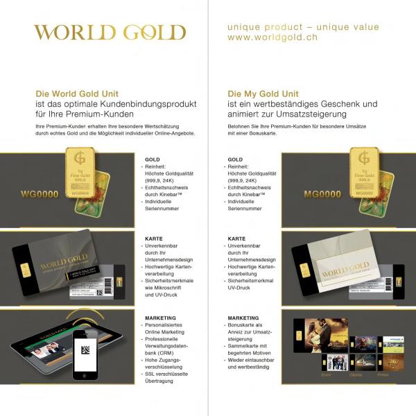 Goldene Zeiten für Kundenbeziehungen durch exklusive Kundenbindungskarte von World Gold GmbH!