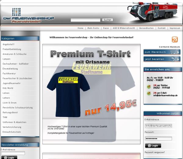 Immer Feuer & Flamme der Feuerwehr-Onlineshop mit heißen Preisen und großer Auswahl.