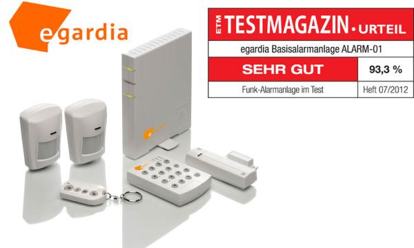 Innovative Egardia Do-it-Yourself Alarmanlage mit „sehr gut“ ausgezeichnet