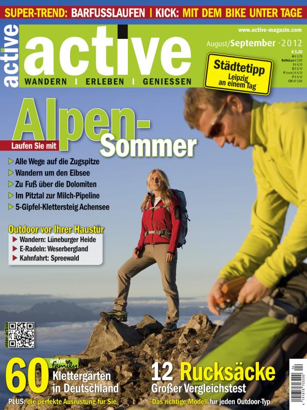 Alpen-Sommer - traumhafte Wanderungen in active, dem Magazin für Outdoor-Fans