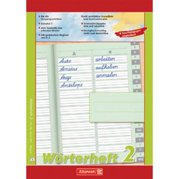 Das Wörterheft - ein wichtiges Hilfsmittel beim Schreiben lernen.