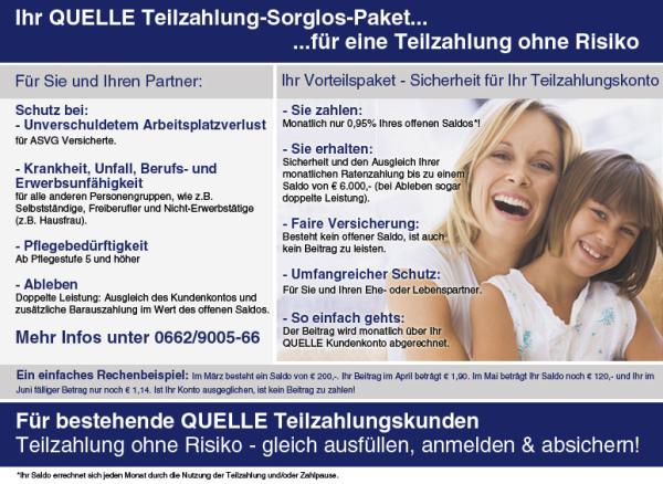 Kleine Preise im Quelle Online Shop