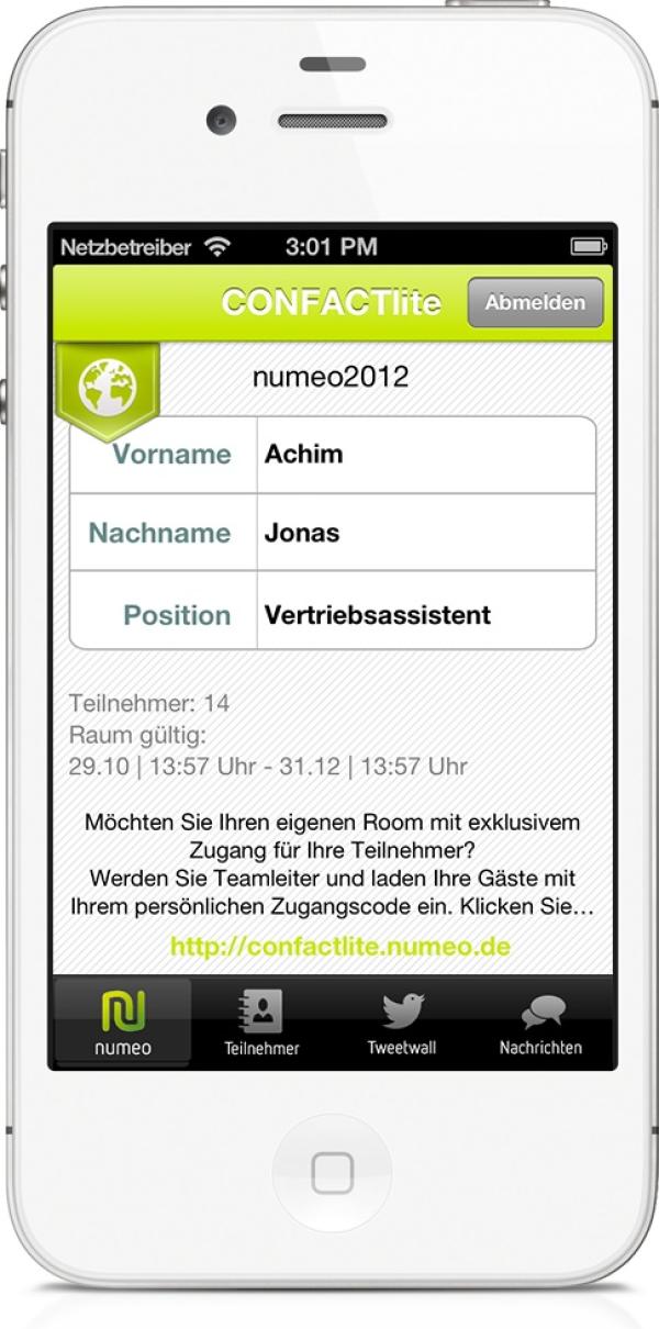 numeo entwickelt Testversion von Confact:
