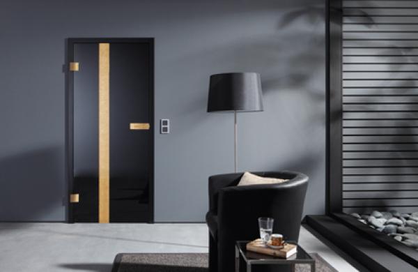 Neue Glastür-Serie „Metallon“ – Glastüren veredelt mit 24 Karat Blattgold