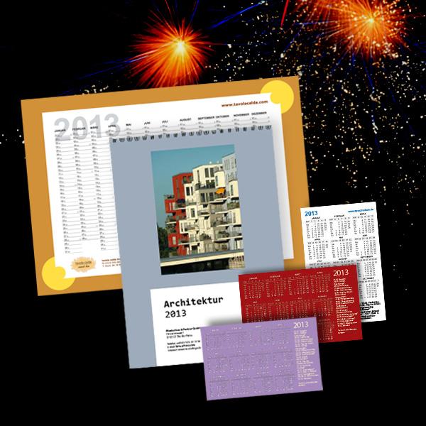 Mit Web-2-Print - Neue Design-Vorlagen für Kalender 2013