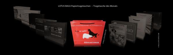 LOTUS BAGS Papiertragetaschen – Tragetasche des Monats "Der Aktionär"