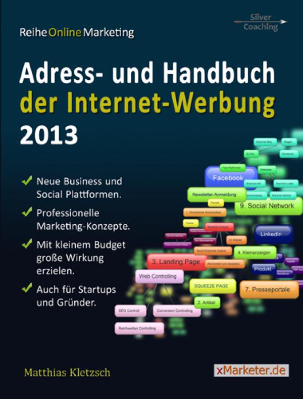 "Adress- und Handbuch der Internet Werbung 2013" bei SilverCoaching erschienen