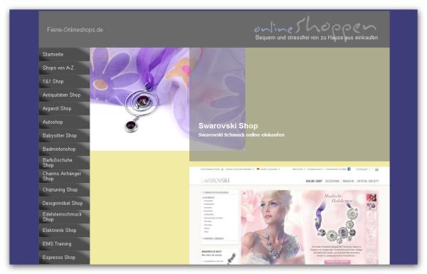 Ein Onlineshop zum exquisiten Stöbern: Swarovski 