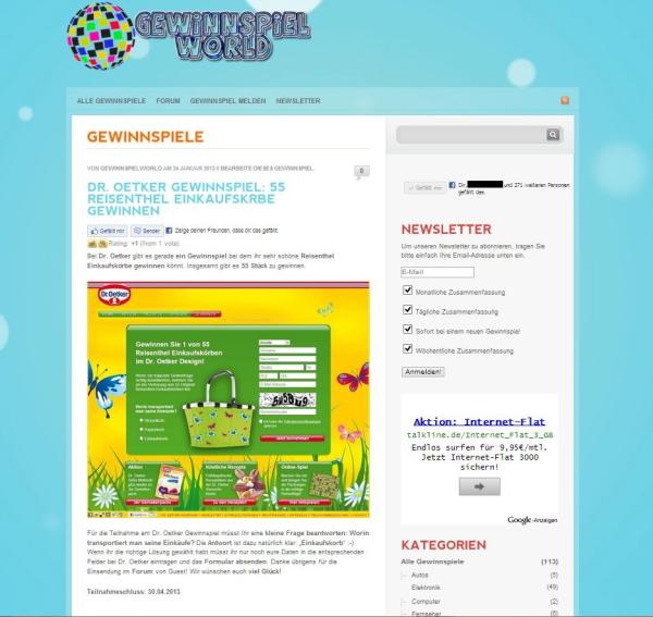 GewinnspielWorld schafft eine Win-win-Situation